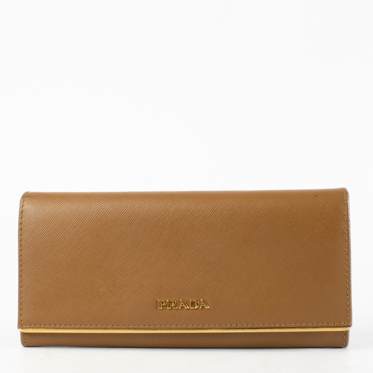 Portefeuille Saffiano Prada Chameau