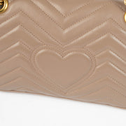 Authentic pre-loved Gucci Beige Small GG Marmont Shoulder Bag on Labellov.com