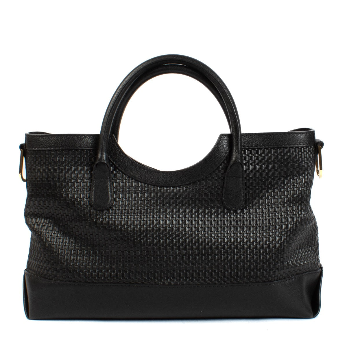 Shop safe online at Labellov in Antwerp, Brussels and Knokke this 100% authentic second hand designer Delvaux Black Toile De Cuir Panier Palais Shoulder Bag