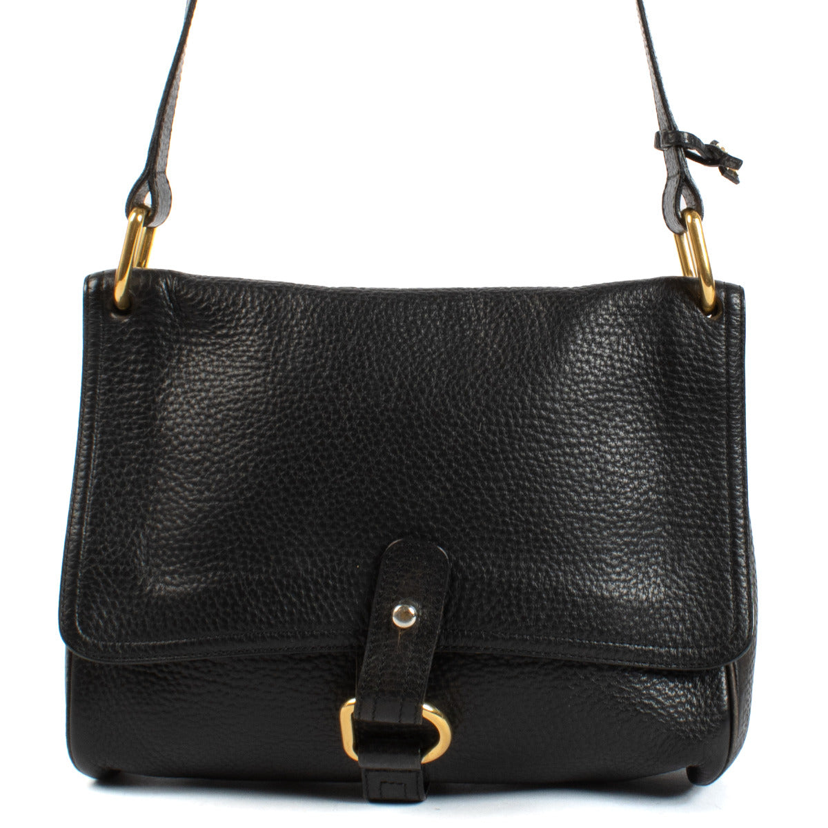 Delvaux Black Small Fichou Shoulder Bag