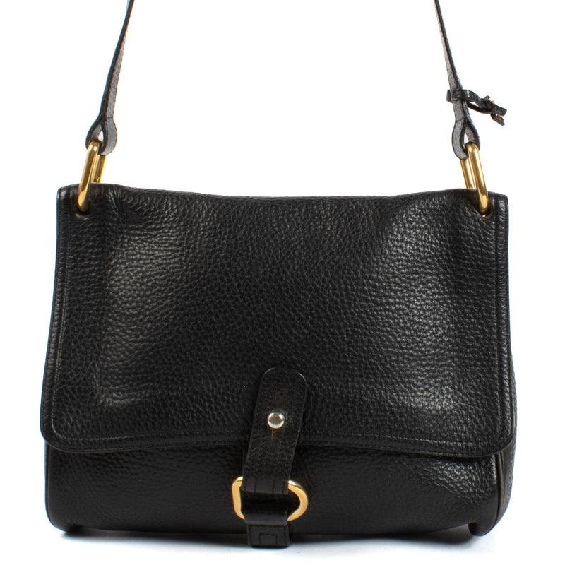 Delvaux Black Small Fichou Shoulder Bag