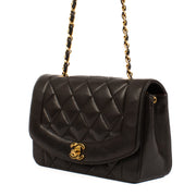 Chanel Brown Lambskin Small Diana Flap Bag