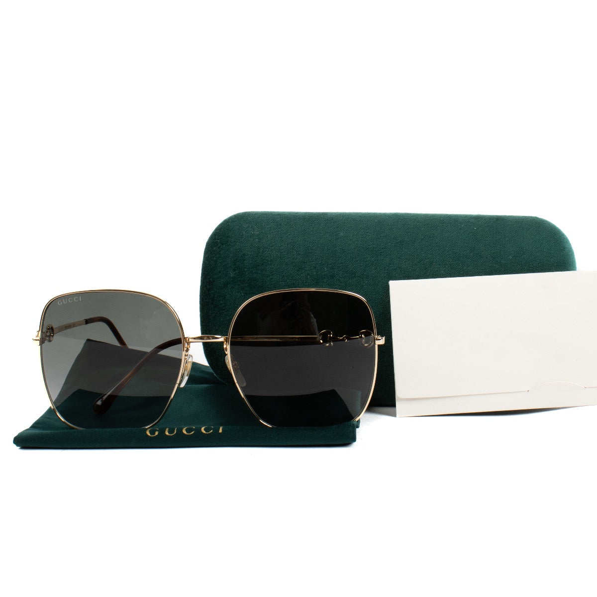 shop 100% authentic second hand Gucci Gold GG08795 001 Sunglasses on Labellov.com
