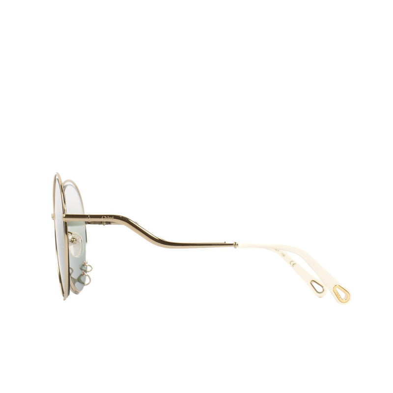shop 100% authentic second hand Chloé Gold Round Sunglasses on Labellov.com