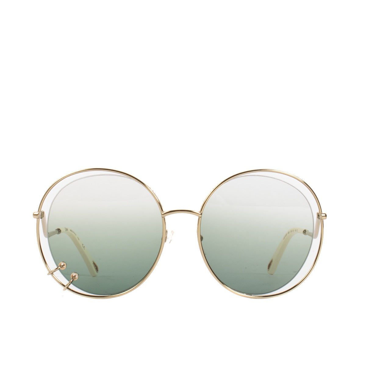 shop 100% authentic second hand Chloé Gold Round Sunglasses on Labellov.com