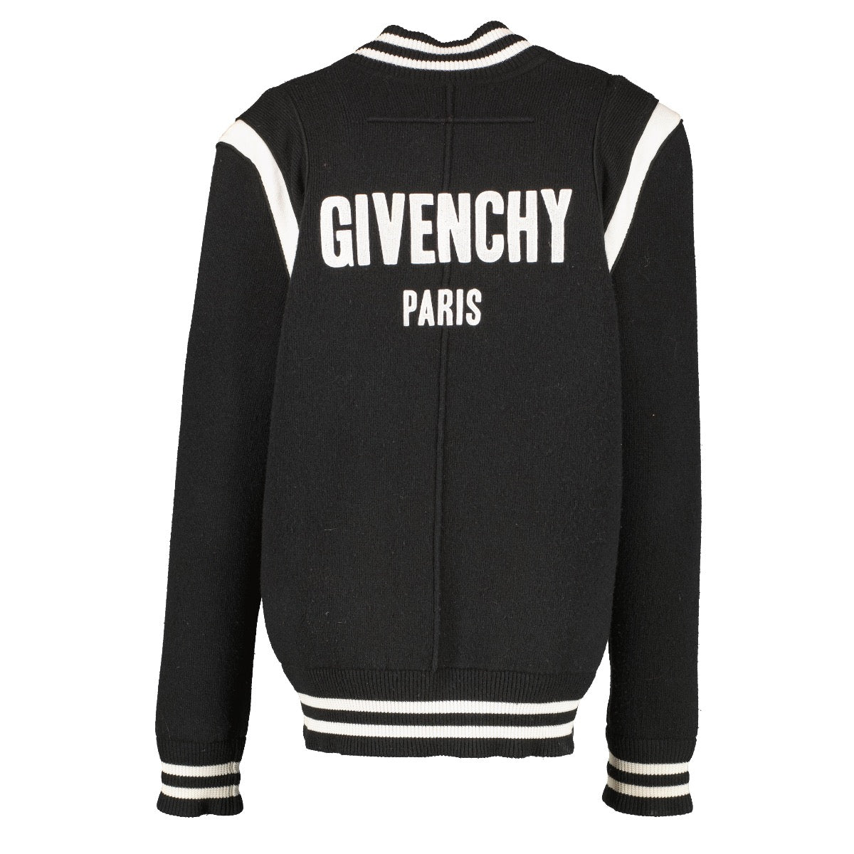 shop 100% authentic second hand Givenchy Black Knitted Varsity Jacket - Size XS on Labellov.com