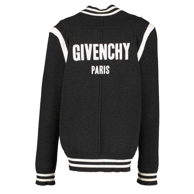shop 100% authentic second hand Givenchy Black Knitted Varsity Jacket - Size XS on Labellov.com