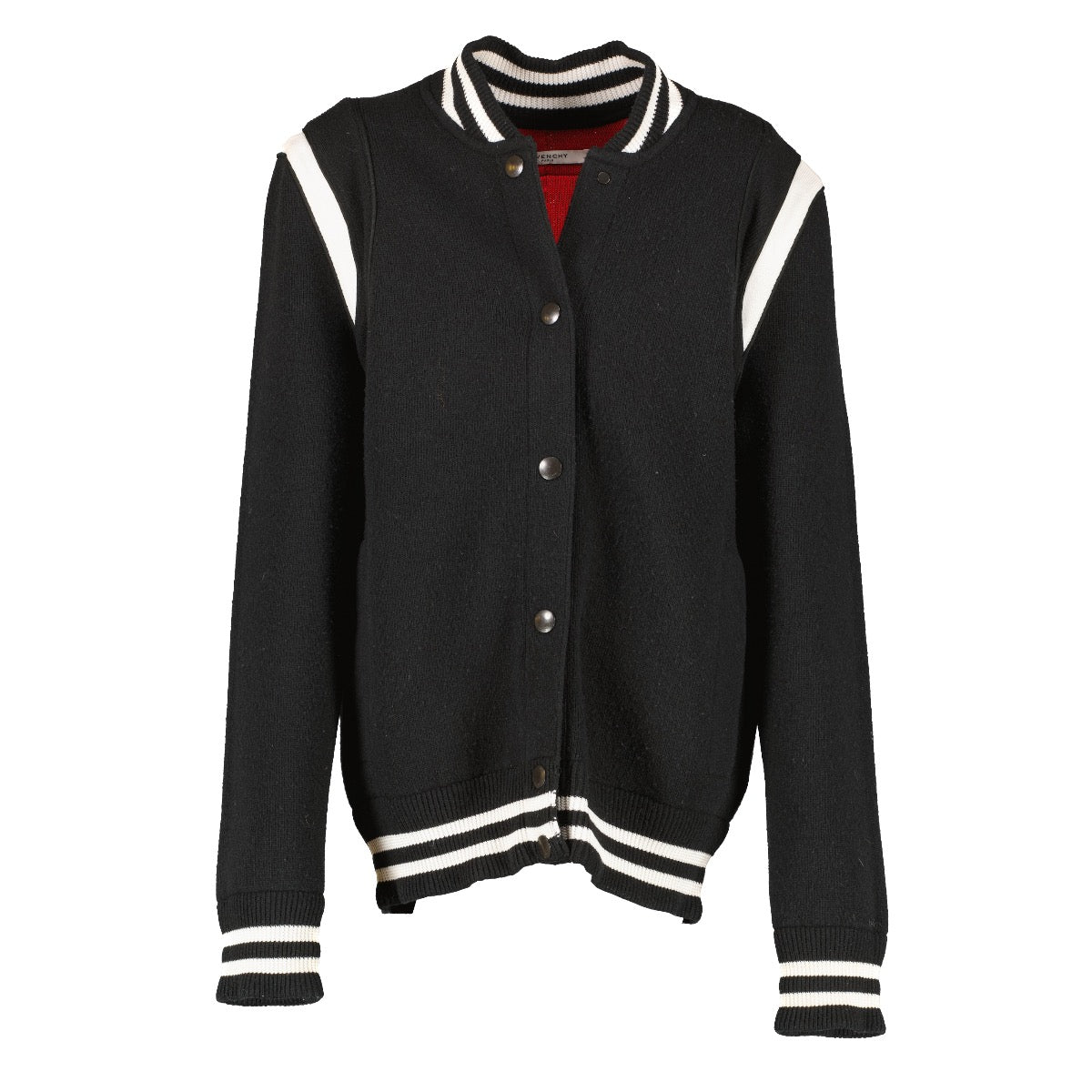 shop 100% authentic second hand Givenchy Black Knitted Varsity Jacket - Size XS on Labellov.com