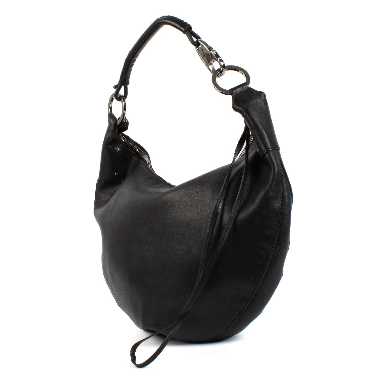 Shop safe online at Labellov in Antwerp and Knokke this 100% authentic second hand Gucci Black Hobo Bag