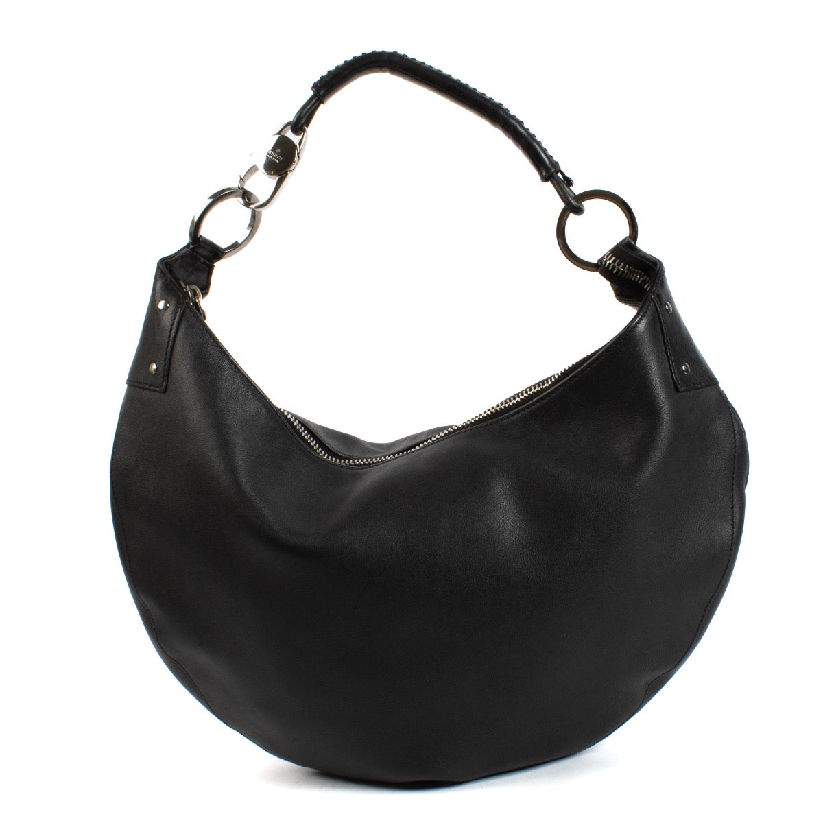 Shop safe online at Labellov in Antwerp and Knokke this 100% authentic second hand Gucci Black Hobo Bag