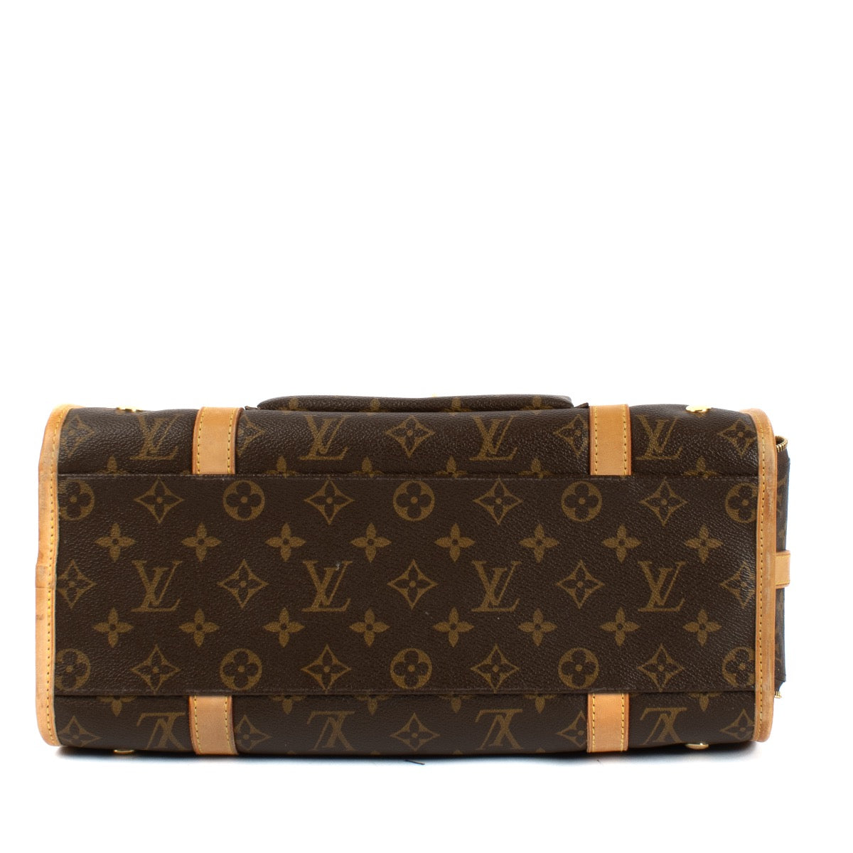 Shop safe online at Labellov in Antwerp and Knokke this 100% authentic second hand Louis Vuitton Monogram Sac Baxter PM Dog Carrier Bag