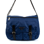 shop 100% authentic second hand Prada Blue Nylon Messenger Bag on Labellov.com