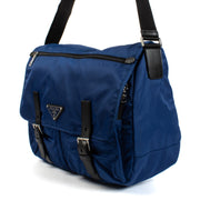 shop 100% authentic second hand Prada Blue Nylon Messenger Bag on Labellov.com