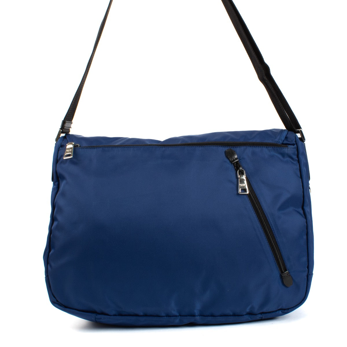 shop 100% authentic second hand Prada Blue Nylon Messenger Bag on Labellov.com