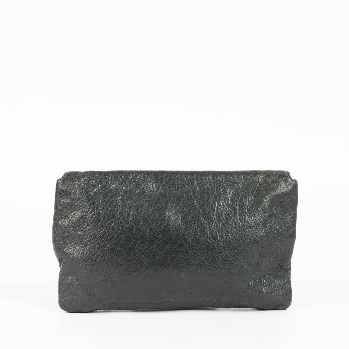 Shop this 100% authentic Balenciaga Gris Fossile Lambskin Motocross Giant 12 Envelope Clutch at Labellov.com