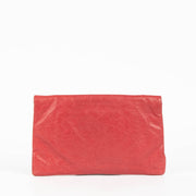 Shop this 100% authentic Balenciaga Rose Thulian Lambskin Motocross Classic Envelope Clutch at Labellov.com