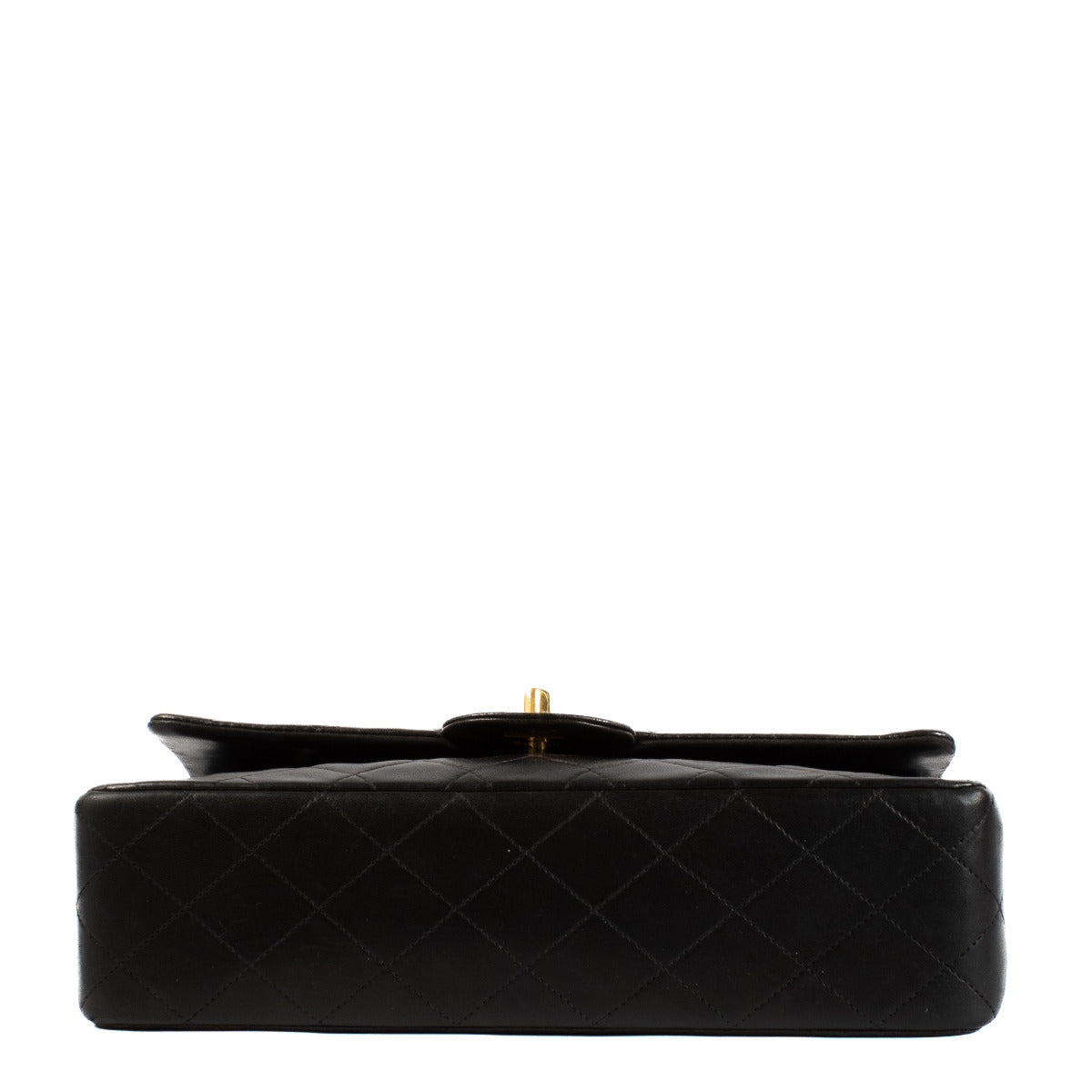 Chanel Vintage Black Lambskin Medium Classic Handbag