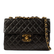 shop 100% authentic second hand Chanel Black Jumbo XL Classic Lambskin Single Flap on Labellov.com