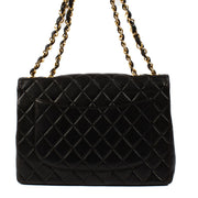 shop 100% authentic second hand Chanel Black Jumbo XL Classic Lambskin Single Flap on Labellov.com