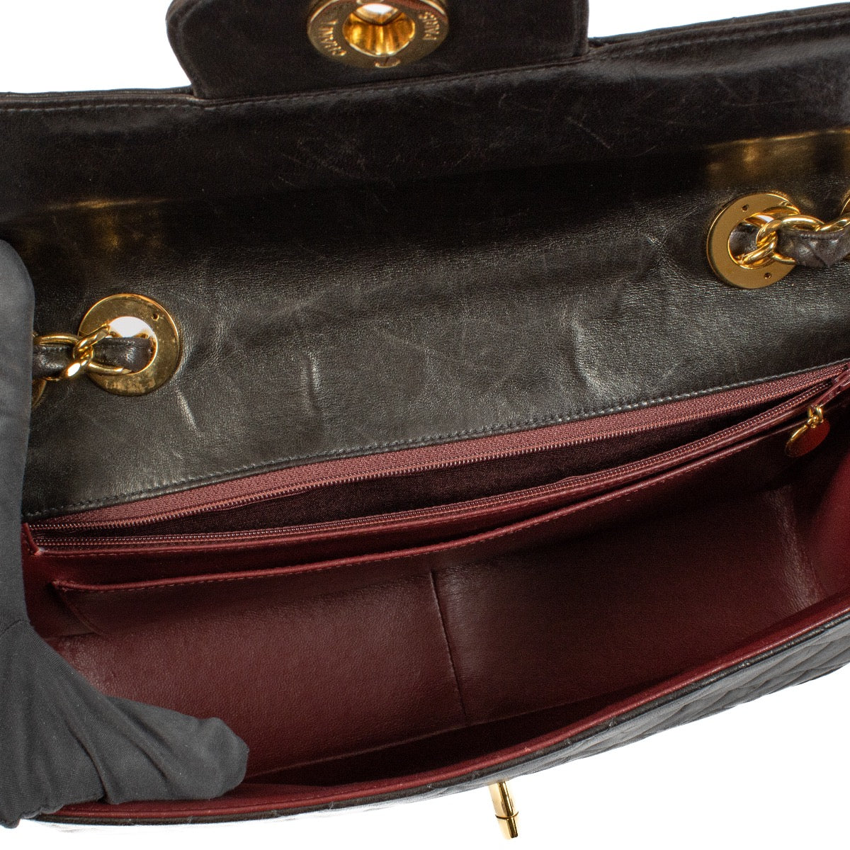 shop 100% authentic second hand Chanel Black Jumbo XL Classic Lambskin Single Flap on Labellov.com