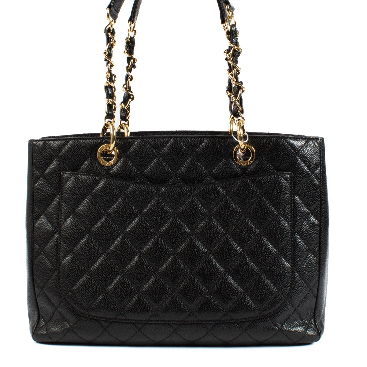 Buy authentic preloved Chanel Black Caviar Leather Grand Shopping Tote on Labellov.com