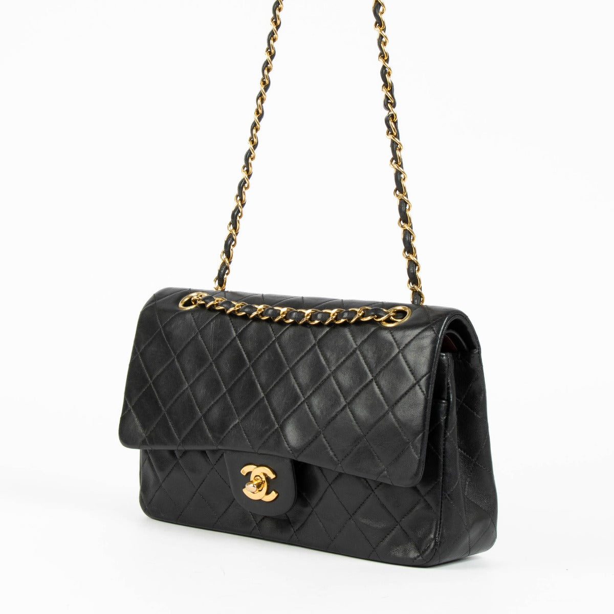 Shop this 100% authentic Chanel Medium Classic Lambskin Double Flap Bag at Labellov.com