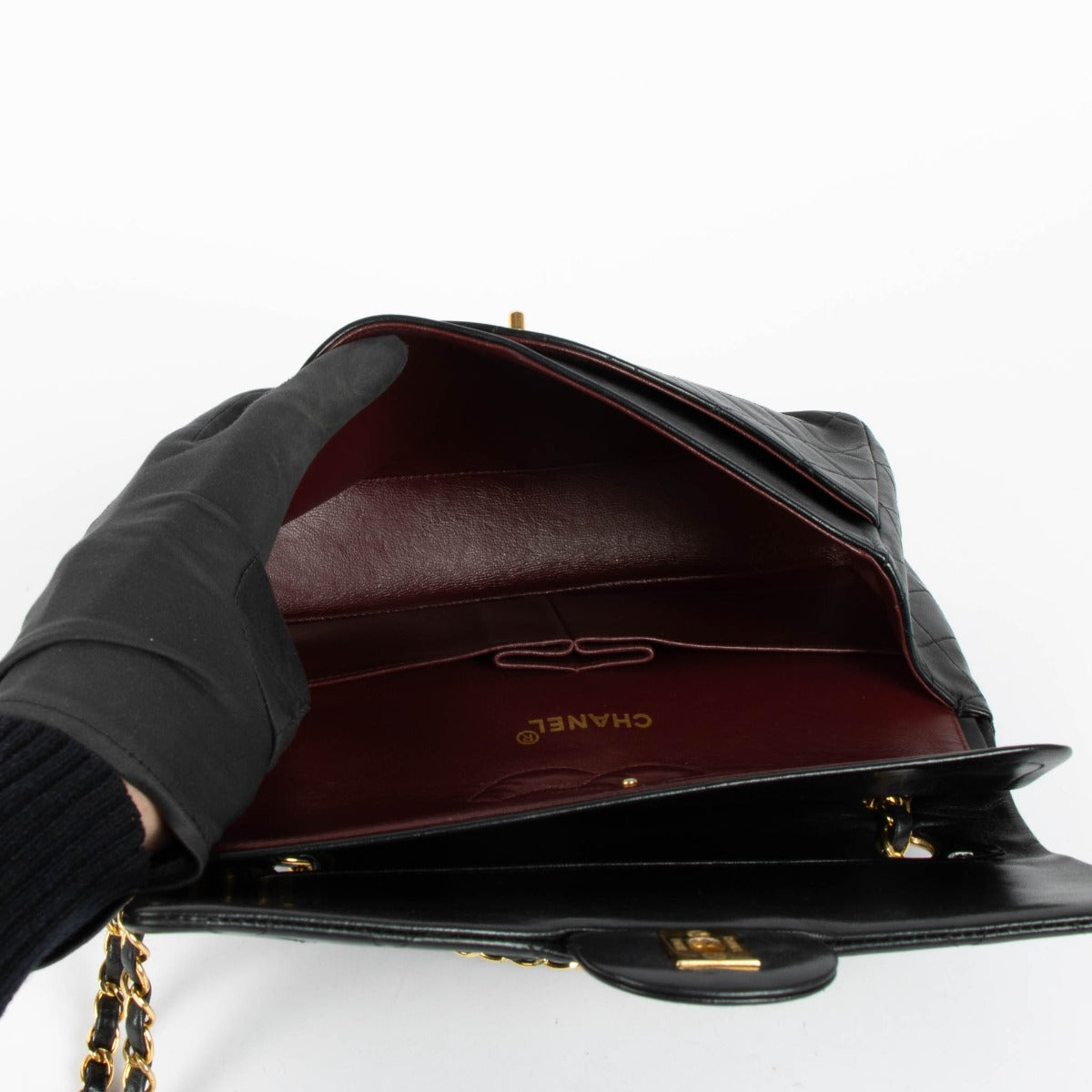 Shop this 100% authentic Chanel Medium Classic Lambskin Double Flap Bag at Labellov.com