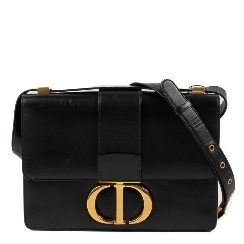 Christian Dior Black Box Calfskin 30 Montaigne Bag