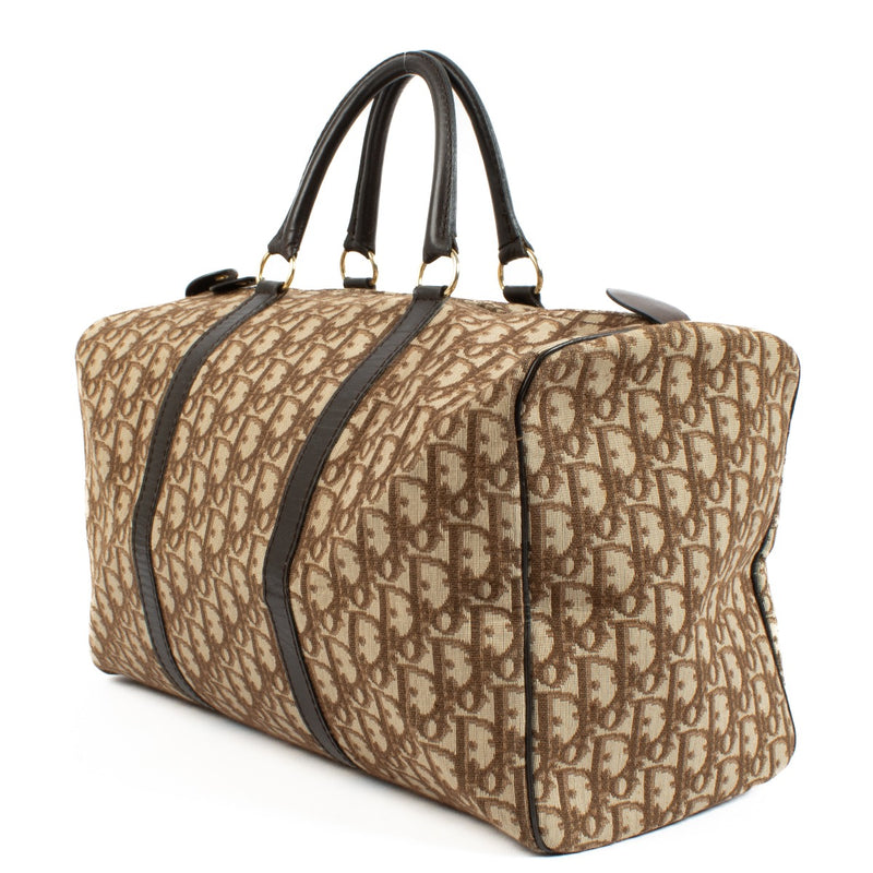 Shop 100% authentic second hand Christian Dior Burgundy Oblique Boston Bag on Labellov.com