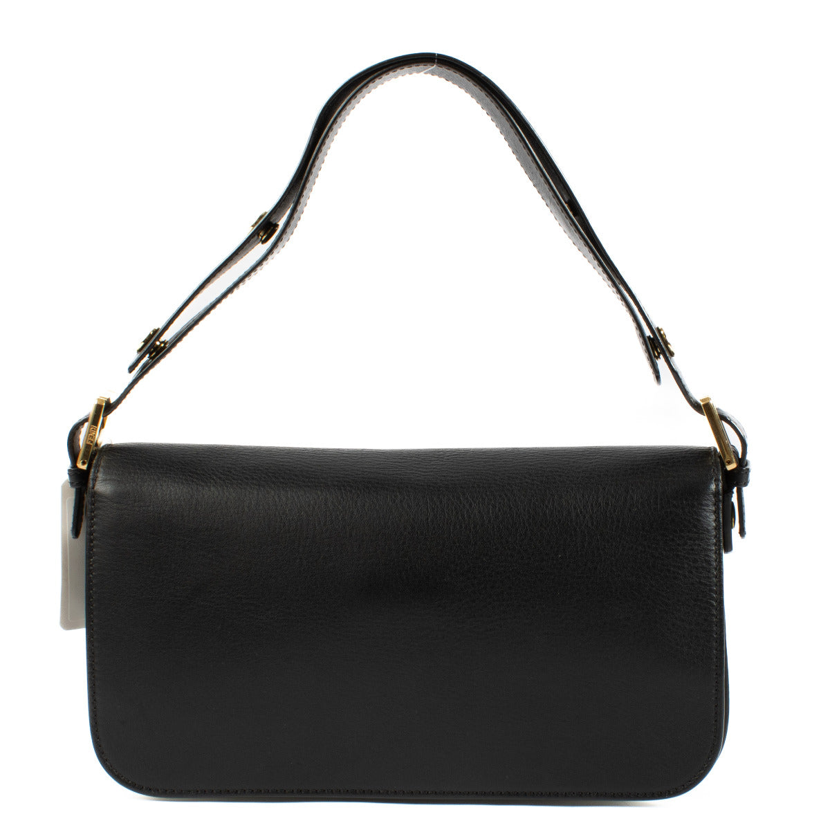Fendi Black Leather 3Baguette Shoulder Bag