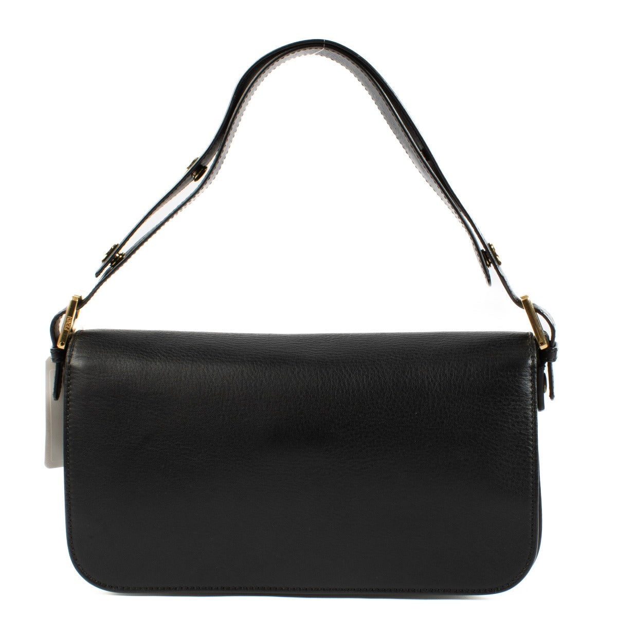 Fendi Black Leather 3Baguette Shoulder Bag