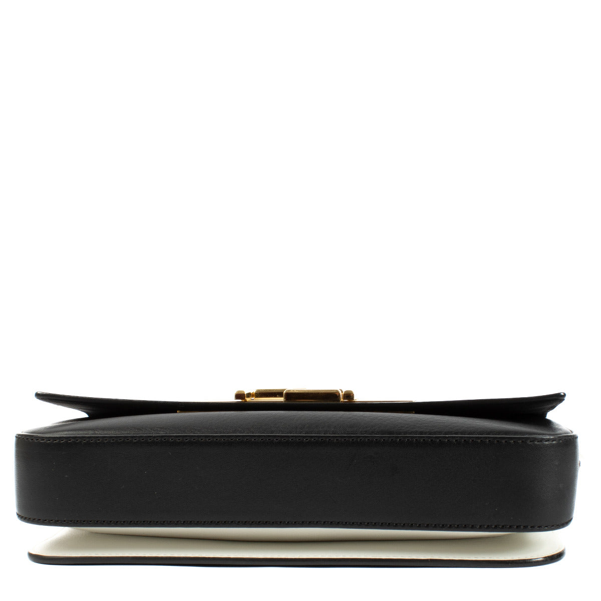 Fendi Black Leather 3Baguette Shoulder Bag