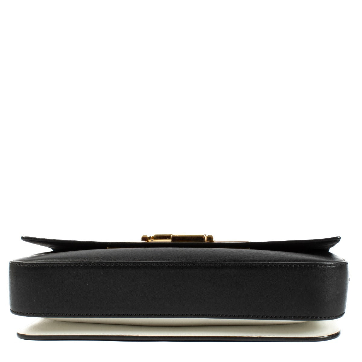 Fendi Black Leather 3Baguette Shoulder Bag