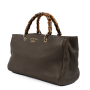 shop 100% authentic second hand Gucci Grey Medium Bamboo Shopper Bag on Labellov.com