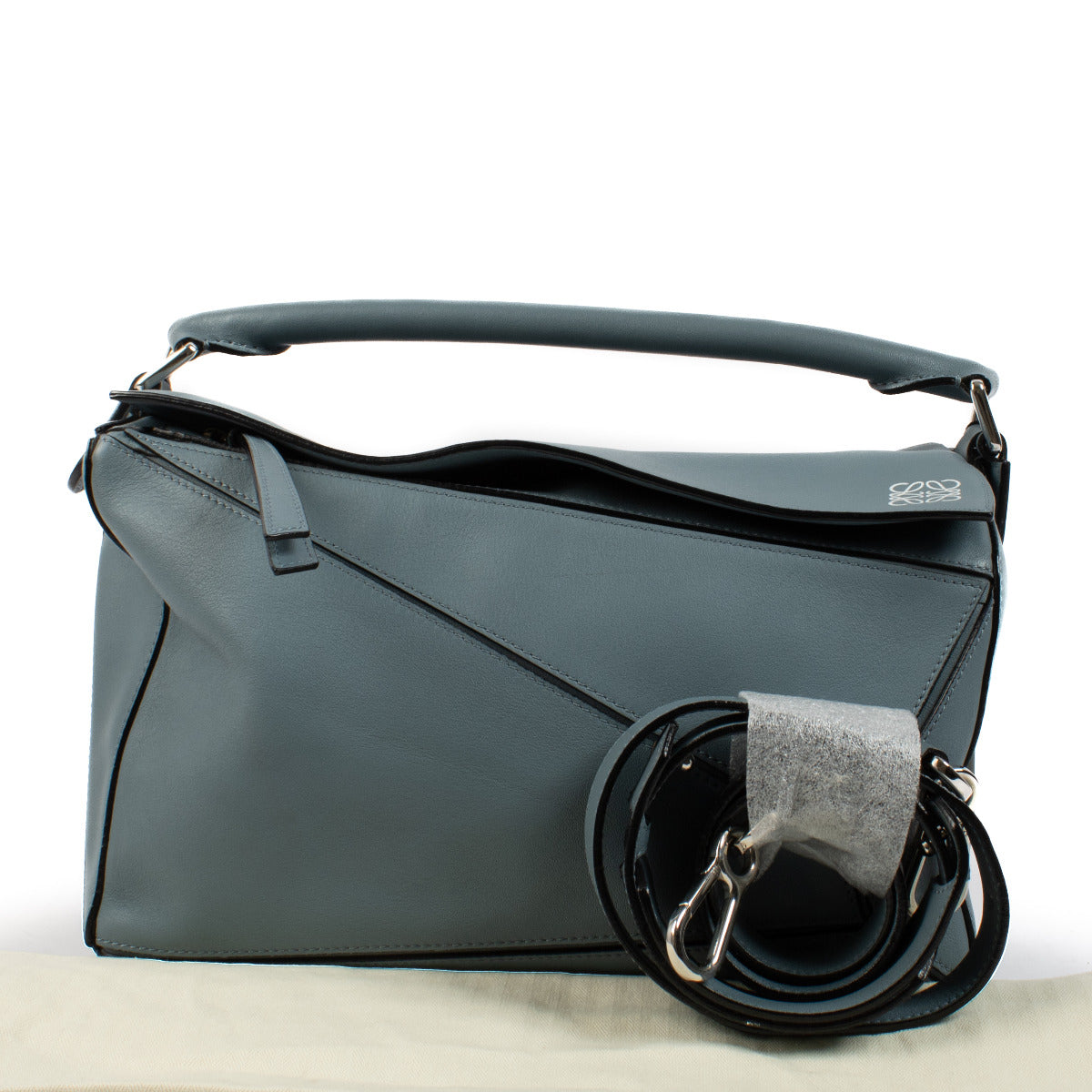 Loewe Ocean Blue Puzzle Shoulder Bag