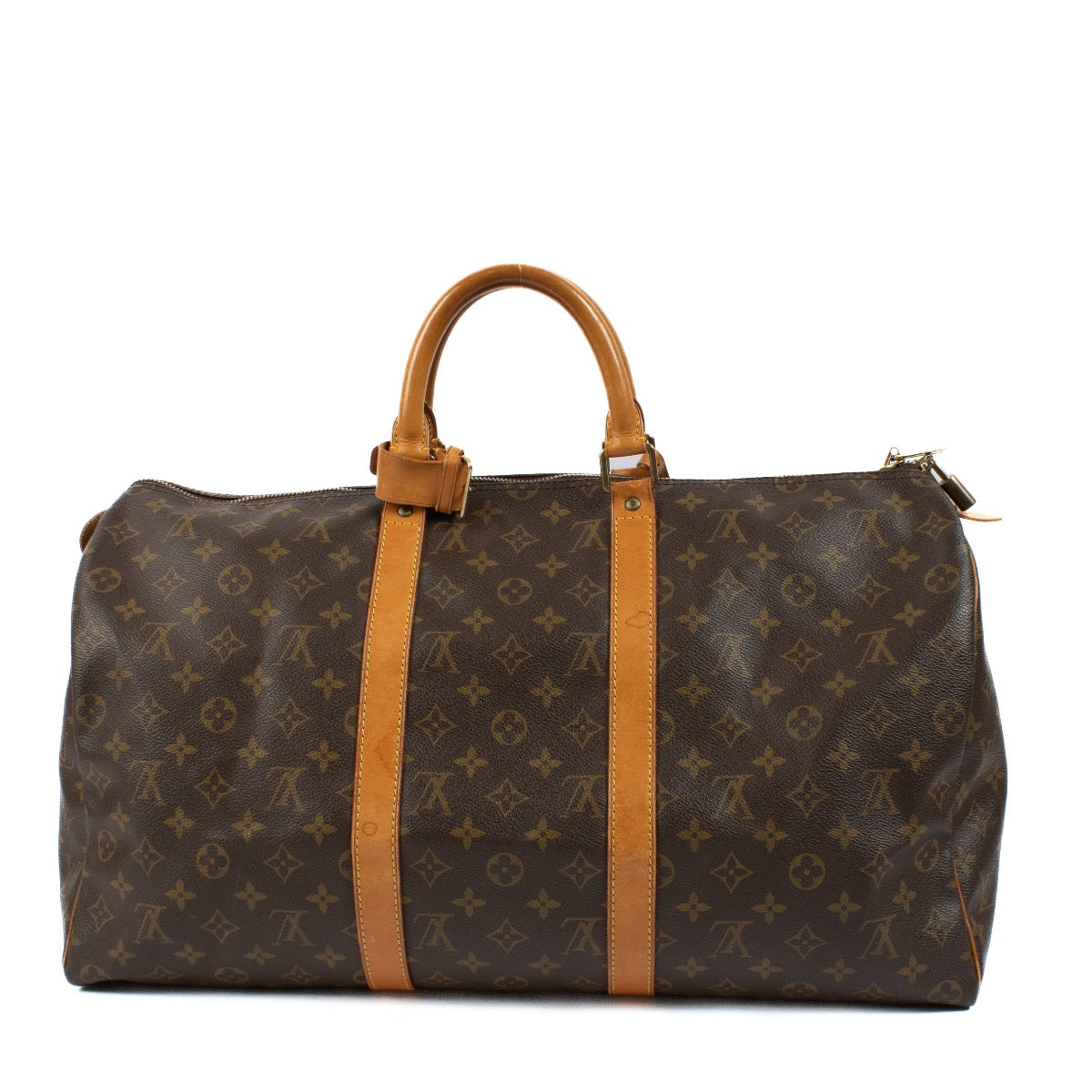 Shop safe online at Labellov in Antwerp, Brussels and Knokke this 100% authentic second hand Louis Vuitton Monogram Canvas Keepall 50.