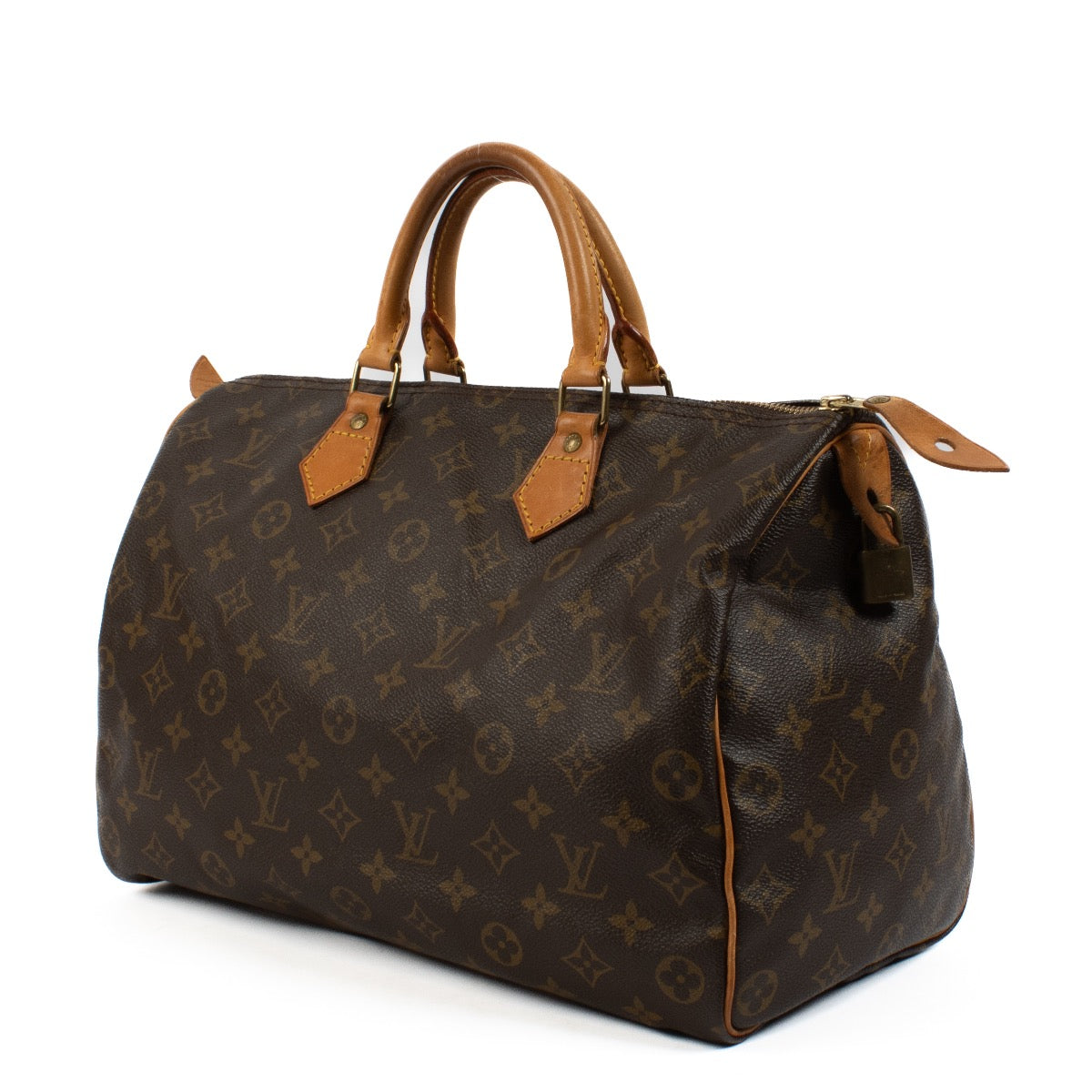Shop safe online at Labellov in Antwerp, Brussels and Knokke this 100% authentic second hand Louis Vuitton Monogram Canvas Speedy 35. Veilig online tweedehands authentieke Louis Vuitton Monogram Canvas Speedy 35 kopen bij Labellov.