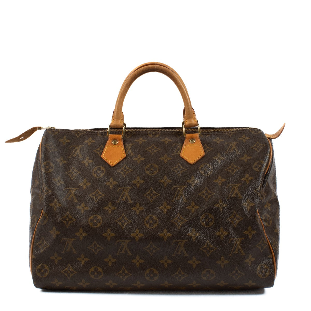 Shop safe online at Labellov in Antwerp, Brussels and Knokke this 100% authentic second hand Louis Vuitton Monogram Canvas Speedy 35. Veilig online tweedehands authentieke Louis Vuitton Monogram Canvas Speedy 35 kopen bij Labellov.