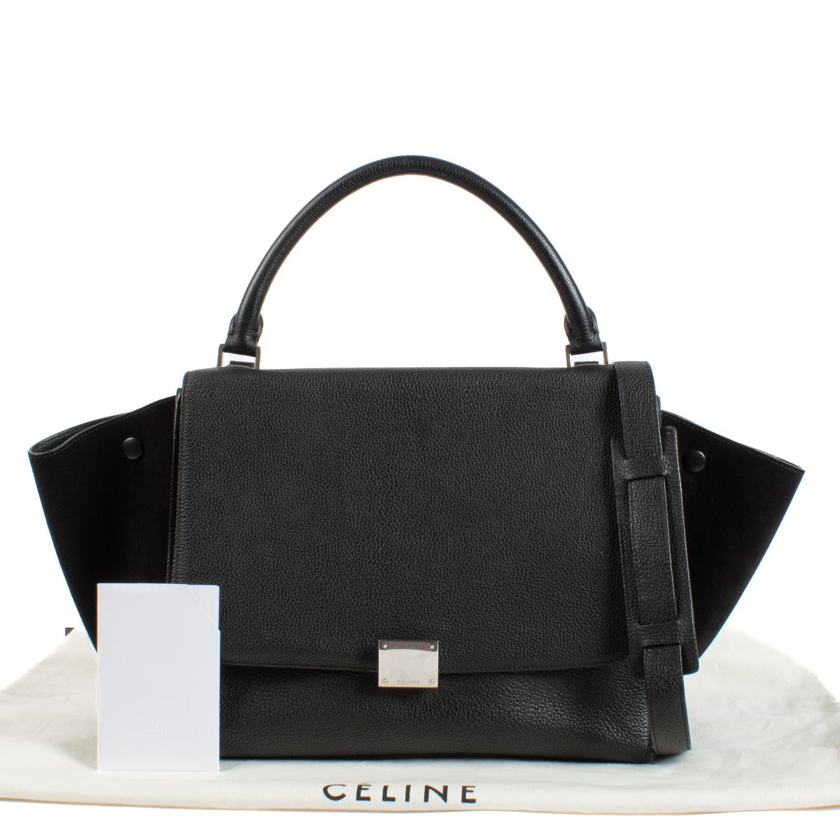 Shop 100% authentic secondhand Céline Black Medium Trapeze Top Handle Bag on Labellov.com