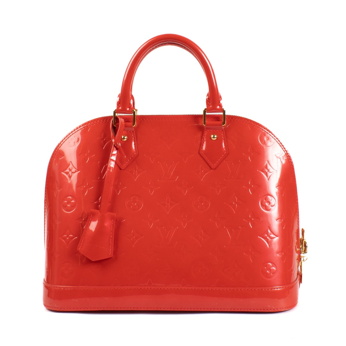 Shop safe online at Labellov in Antwerp and Knokke this 100% authentic second hand Louis Vuitton Orange Sunset Monogram Venris Alma PM Bag