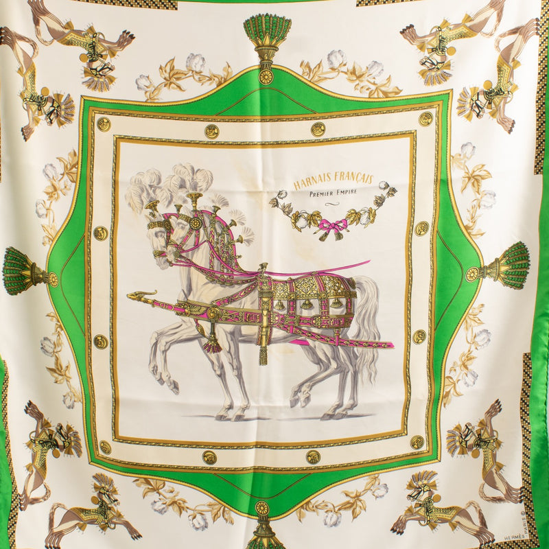shop 100% authentic second hand Hermès Harnais Français Premier Empire Silk Scarf on Labellov.com