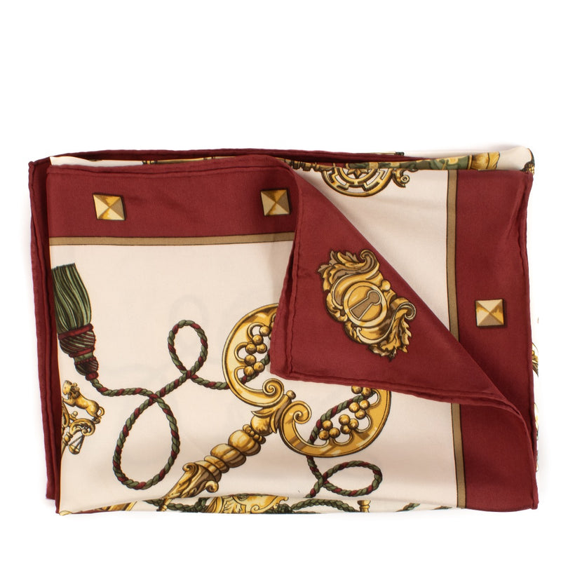 shop 100% authentic second hand Hermès Les Cles Silk Scarf on Labellov.com