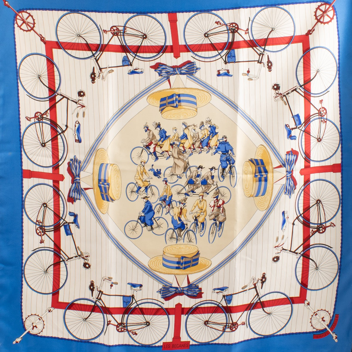 shop 100% authentic second hand Hermès Les Becanes Silk Scarf on Labellov.com