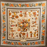 shop 100% authentic second hand Hermès Les Jardiniers Du Roy Silk Scarf on Labellov.com