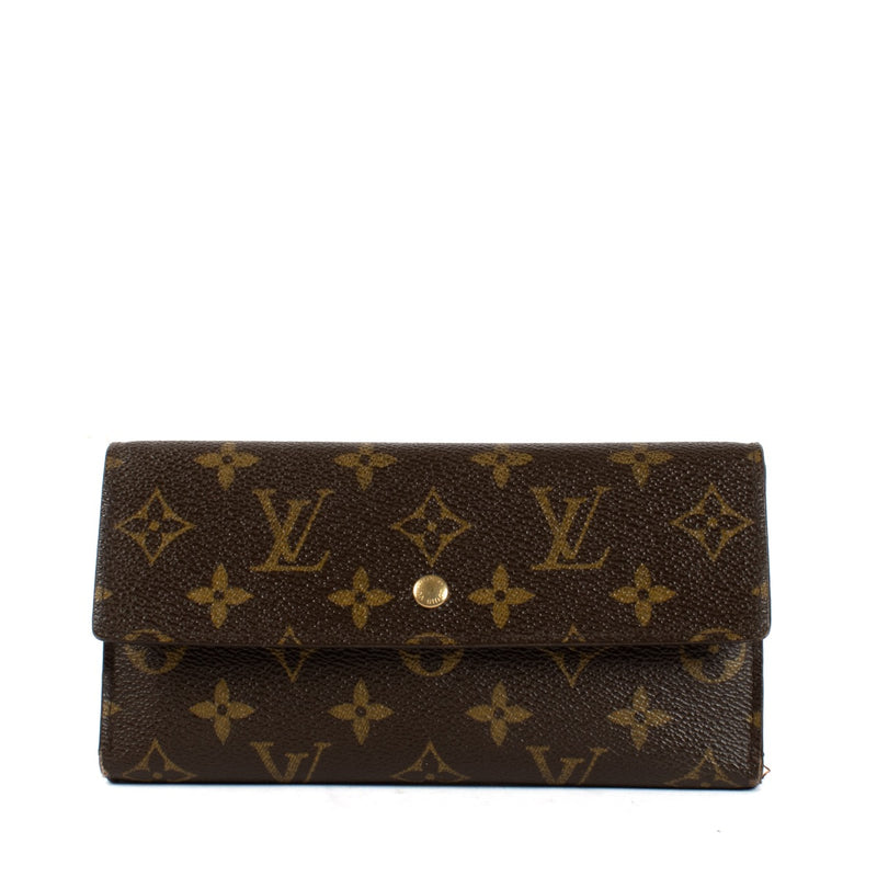 Shop safe online at Labellov in Antwerp and Knokke this 100% authentic second hand Louis Vuitton Monogram Porte Tresor International Long Wallet