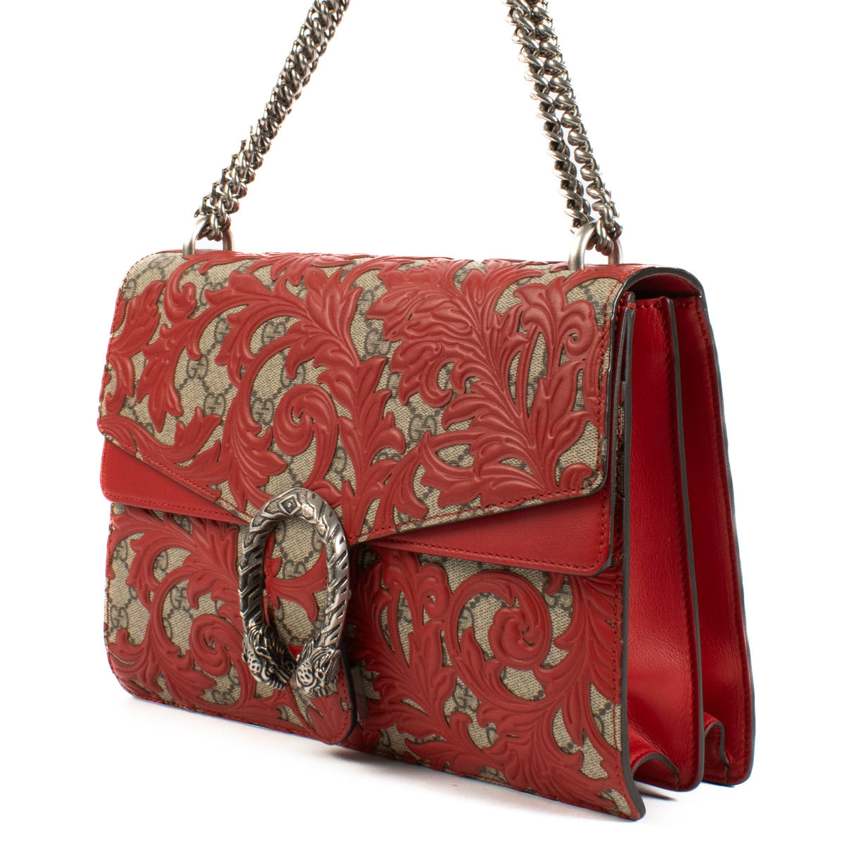 Gucci Rood Arabesque GG Dionysus Medium Tas