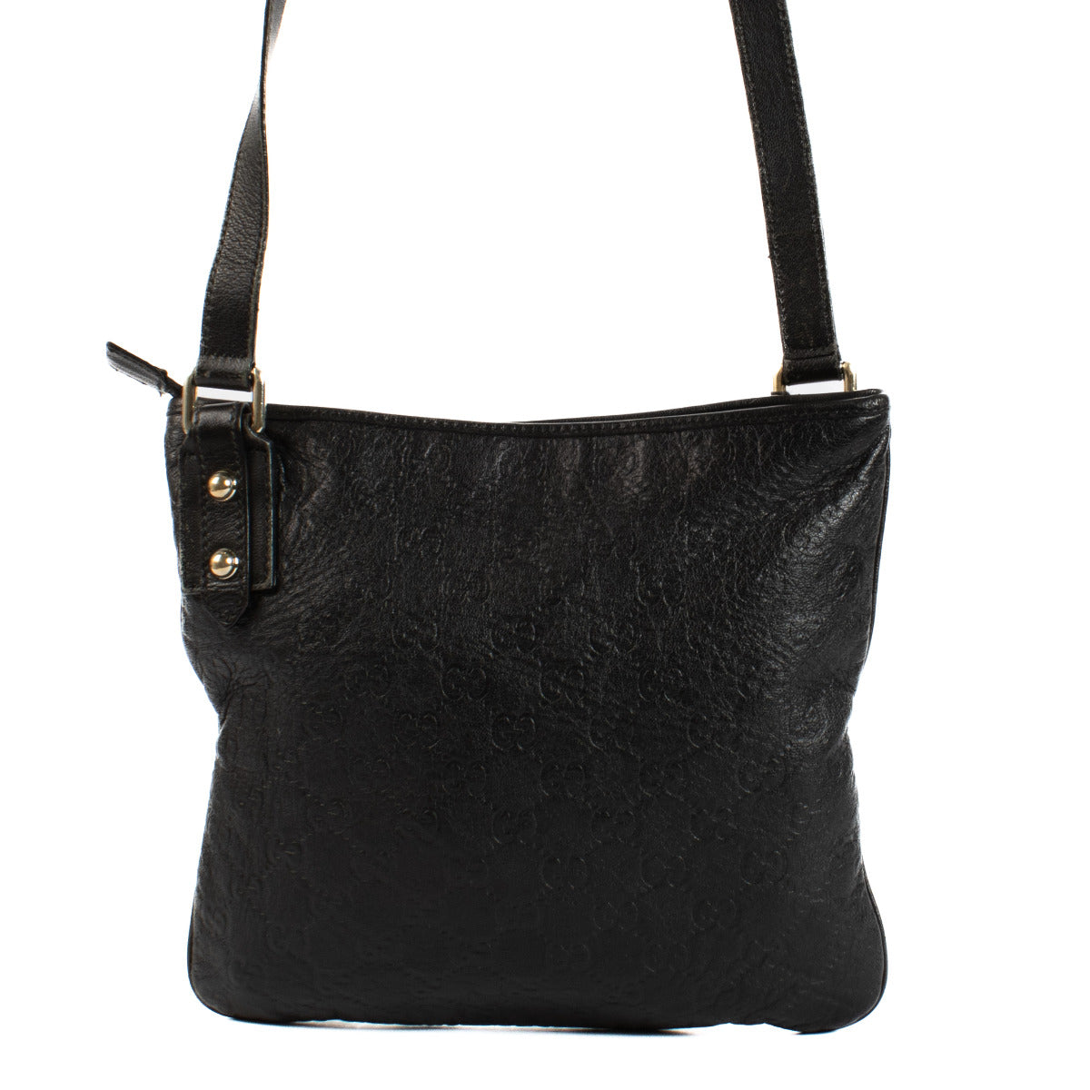 Gucci Zwarte Guccissima Messenger Tas
