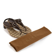 Gucci GG Canvas Horsebit Sandals