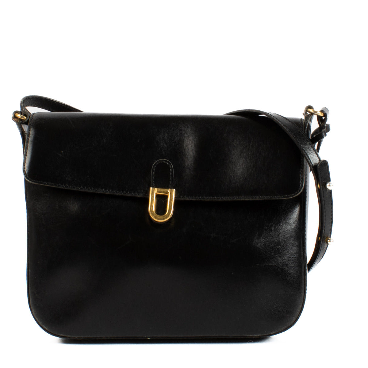 Delvaux Black Box Calf Crossbody Bag