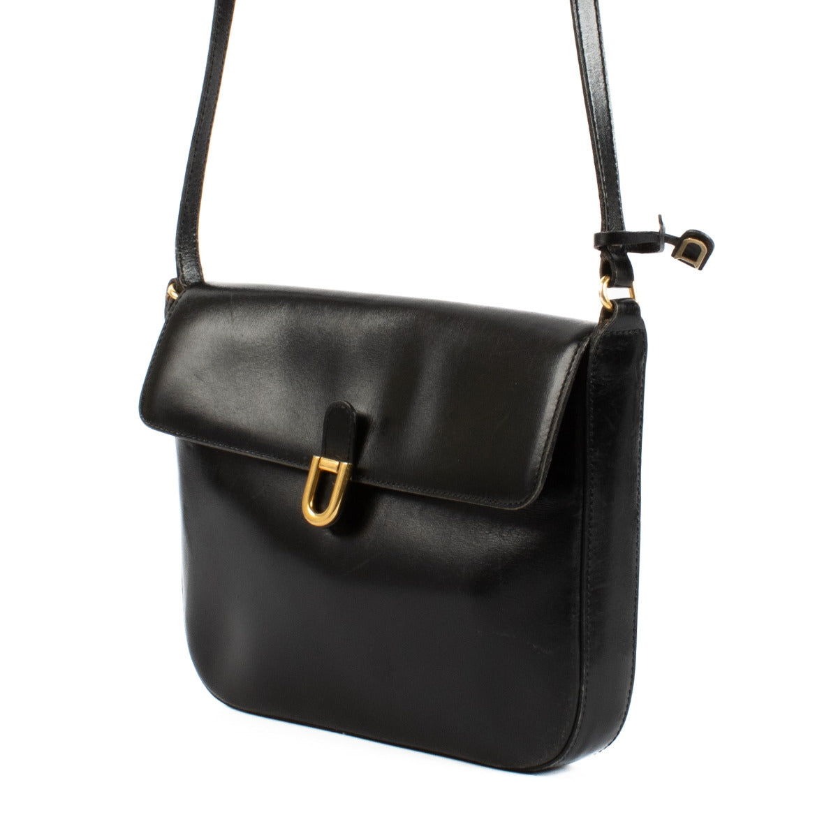 Delvaux Black Box Calf Crossbody Bag